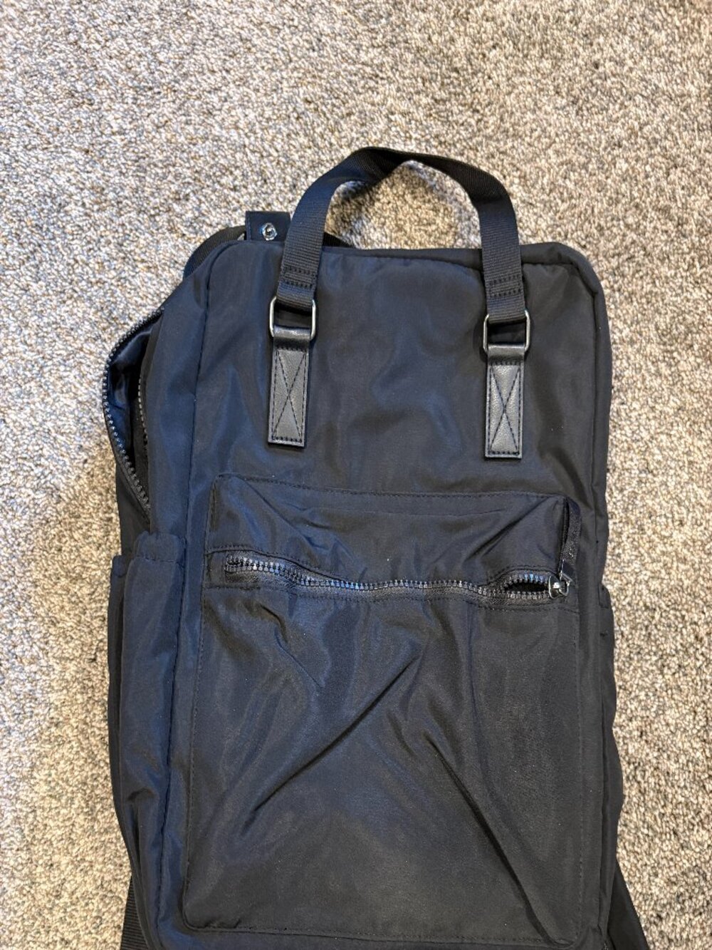 32 Degrees HEAT Black Nylon Travel Backpack Tote